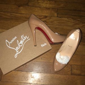Nude patent platform Christian Louboutin